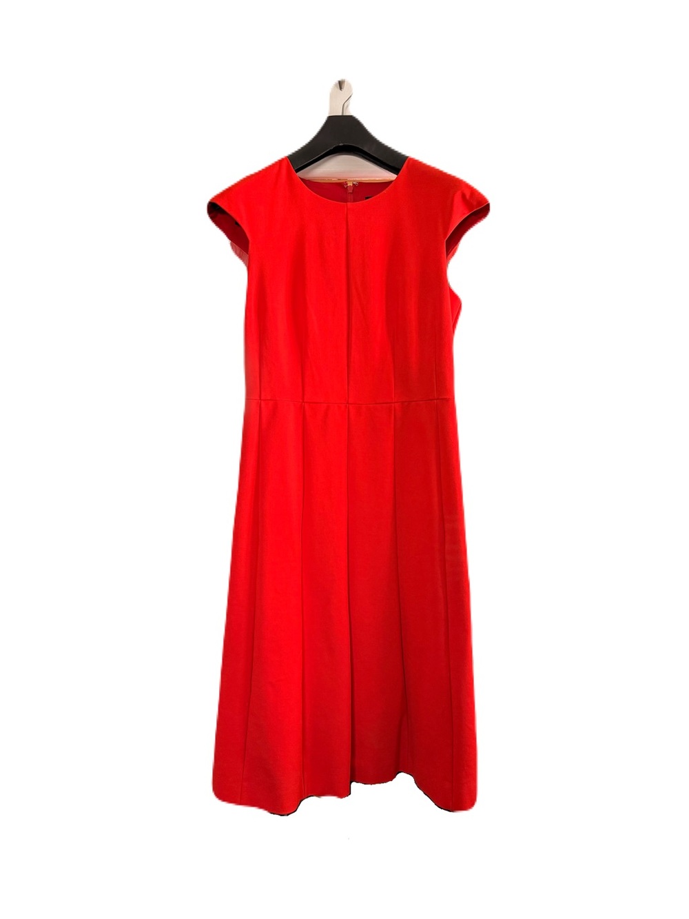 J. Crew Cap-Sleeve A-line Midi Dress in Structured Ponte